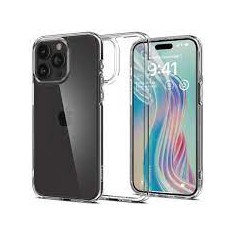Spigen Crystal Hybrid kryt iPhone 15 Pro čir&yacute;