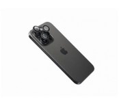 Ochrann&aacute; skla čoček fotoapar&aacute;tů FIXED Camera Glass pro Apple iPhone 15 Pro/15 Pro Max, space gray
