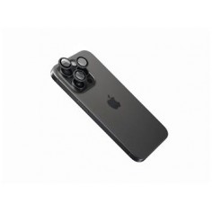 Ochrann&aacute; skla čoček fotoapar&aacute;tů FIXED Camera Glass pro Apple iPhone 15 Pro/15 Pro Max, space gray