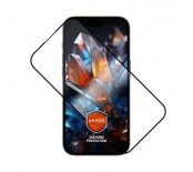 Ultra odoln&eacute; tvrzen&eacute; sklo FIXED Armor s Anti-dust aplik&aacute;torem a AR vrstvou pro Apple iPhone 15/iPhone 16, čern&eacute;