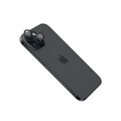 Ochrann&aacute; skla čoček fotoapar&aacute;tů FIXED Camera Glass pro Apple iPhone 16/16 Plus, čern&aacute;
