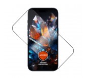 Ultra odoln&eacute; tvrzen&eacute; sklo FIXED Armor s Anti-dust aplik&aacute;torem a AR vrstvou pro Apple iPhone 17 Pro, čern&eacute;