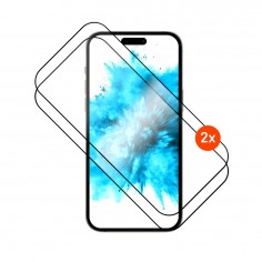Tvrzen&eacute; sklo FIXED Full-Cover s aplik&aacute;torem pro Apple iPhone Air, 2ks, čern&eacute;