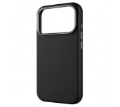 Kryt FIXED MagLeather pro Apple iPhone 17 Pro, z vegansk&eacute; kůže s podporou MagSafe, čern&yacute;