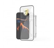 Ultra odoln&eacute; tvrzen&eacute; sklo FIXED Long-Life s Anti-dust aplik&aacute;torem pro Apple iPhone 17, čern&eacute;